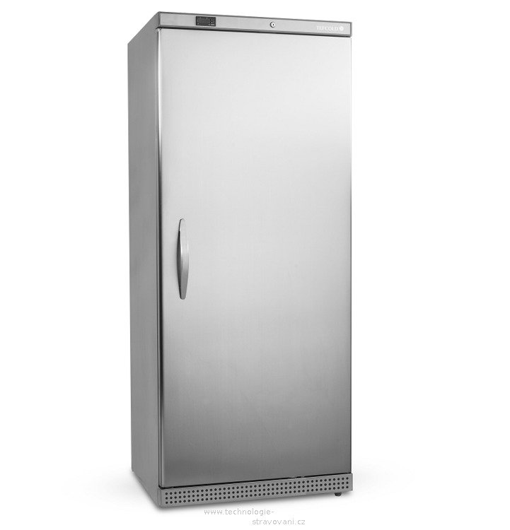 Nerezová mrazicí skříň s plnými dveřmi Tefcold UF 600 S